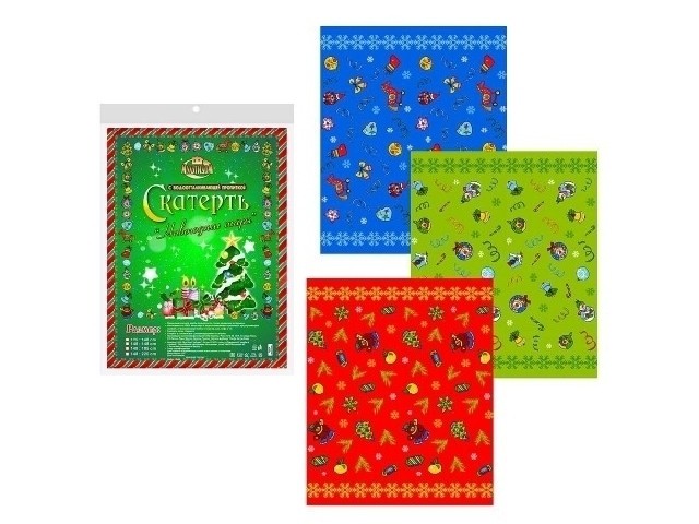 Скатерть Новогодние шары 148х225 см BD2-36